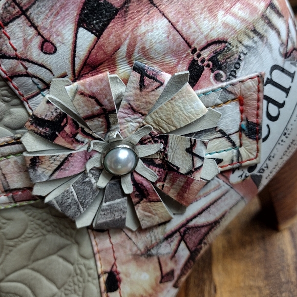 Laura Vita Albane 11 Taupe Multicolor Ankle Boots Size 40 (9.5) - Picture 5 of 8